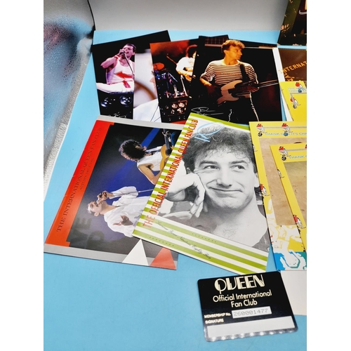 558 - Collection of Music Memorabilia and Ephemera to include Queen Official International Fan Club Items ... 