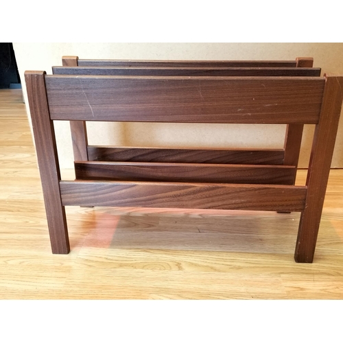 598 - Mid Century Teak Magazine Rack designed by Richard Hornby for Fyne Ladye Furniture. 50cm x 35cm x 20... 