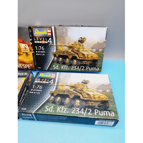 80 - Revell Military Tank Models (5).