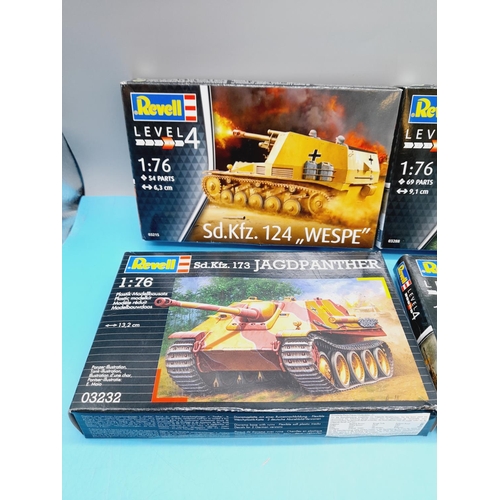 80 - Revell Military Tank Models (5).