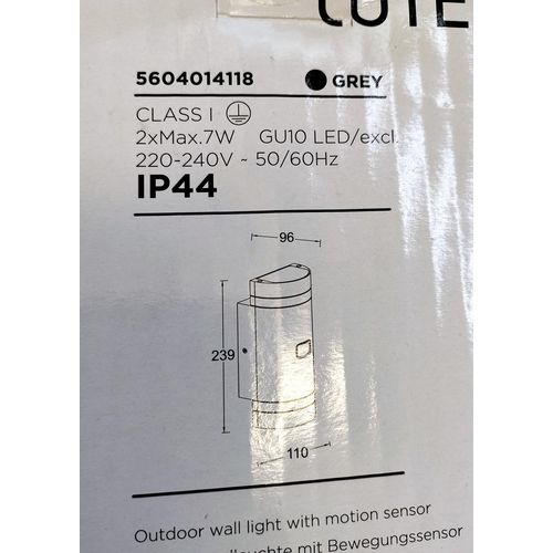 289 - 4 x Lutec Outdoor Wall Lights with Motion Sensor. 3 Boxed. Shop Returns. Untested. As Found.