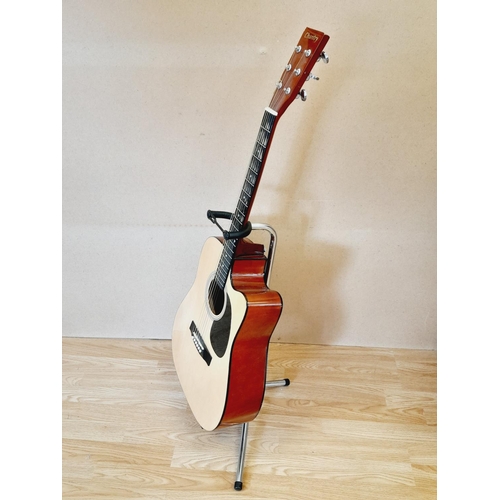 466 - Chantry Acoustic Guitar Model 4066 with Stand. Collection Only.