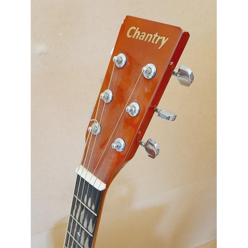 466 - Chantry Acoustic Guitar Model 4066 with Stand. Collection Only.