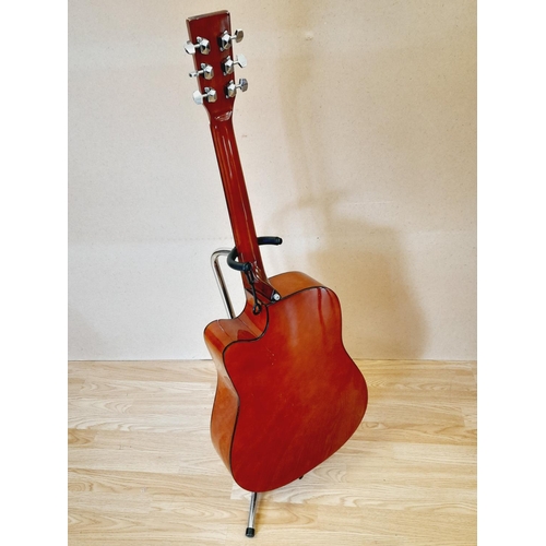 466 - Chantry Acoustic Guitar Model 4066 with Stand. Collection Only.