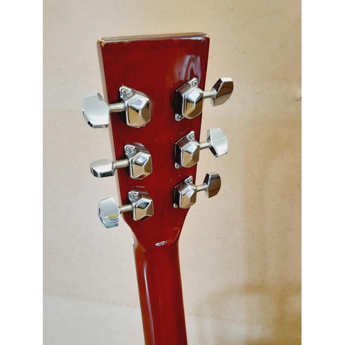 466 - Chantry Acoustic Guitar Model 4066 with Stand. Collection Only.