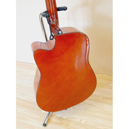 466 - Chantry Acoustic Guitar Model 4066 with Stand. Collection Only.