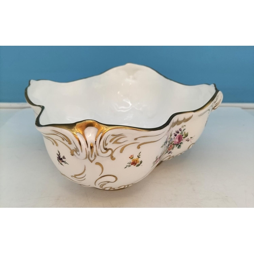 469 - Minton China 'Marlow' Centrepiece Bowl. 11cm High, 34cm x 26cm.