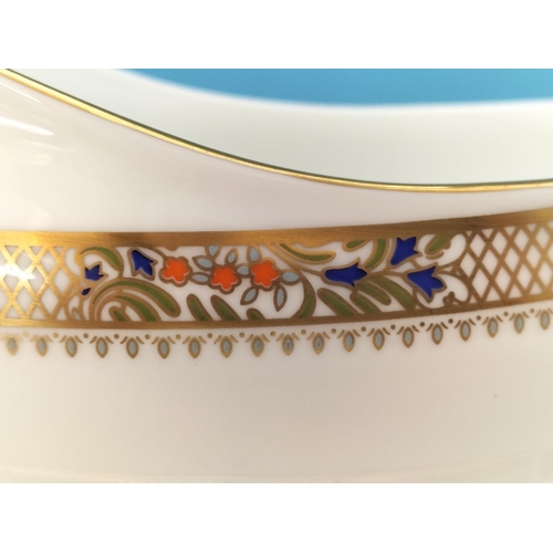 648 - Minton China 'Caliph' Pattern Tableware to include Gravy Boats, Cream Jugs, Ash Tray, Rimmed Bowls, ... 