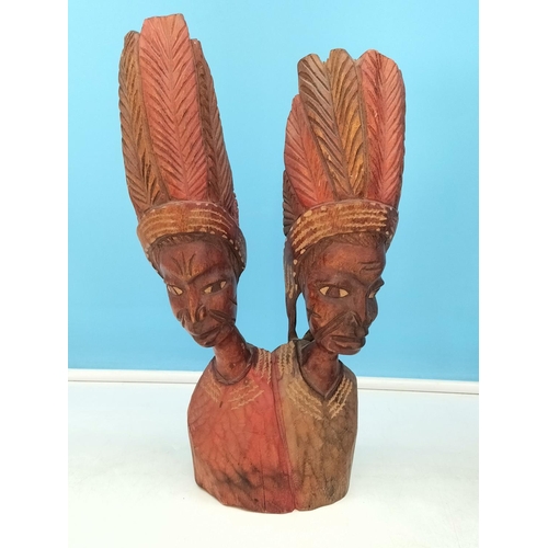 195 - Collection of Mixed Items to include Copper Jugs, Teapots, Horse Figure, Wooden Indian Figure, etc.