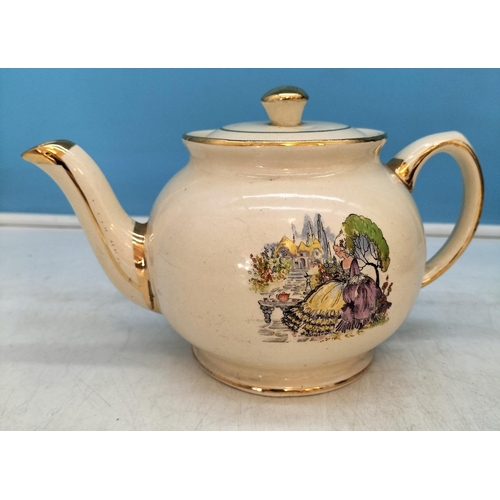 195 - Collection of Mixed Items to include Copper Jugs, Teapots, Horse Figure, Wooden Indian Figure, etc.