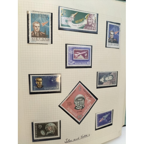 217 - 4 Folders of 'Space Race' Stamps plus Quantity of First Day Covers.