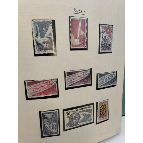 217 - 4 Folders of 'Space Race' Stamps plus Quantity of First Day Covers.