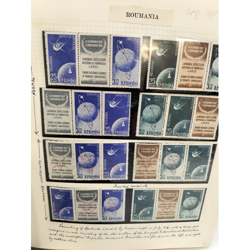 217 - 4 Folders of 'Space Race' Stamps plus Quantity of First Day Covers.