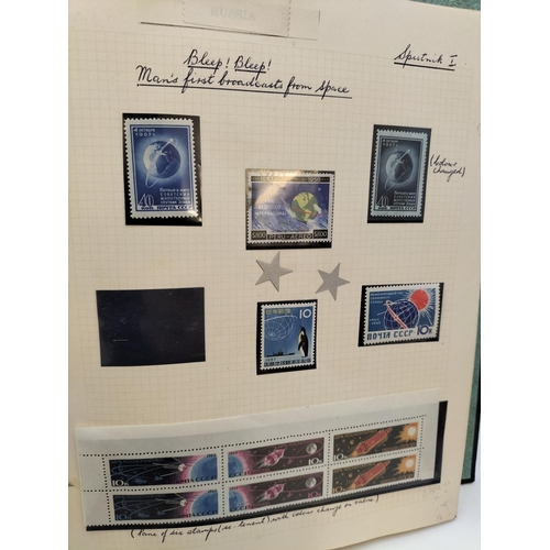 217 - 4 Folders of 'Space Race' Stamps plus Quantity of First Day Covers.
