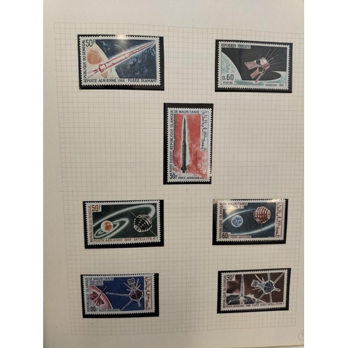 217 - 4 Folders of 'Space Race' Stamps plus Quantity of First Day Covers.