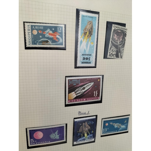 217 - 4 Folders of 'Space Race' Stamps plus Quantity of First Day Covers.