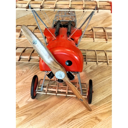 71 - Model Airways 1:16 Scale Replica Model of a Fokker DR 1 Triplane. 35cm High, 76cm x 90cm. Collection... 