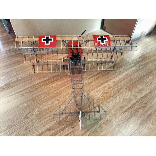 71 - Model Airways 1:16 Scale Replica Model of a Fokker DR 1 Triplane. 35cm High, 76cm x 90cm. Collection... 