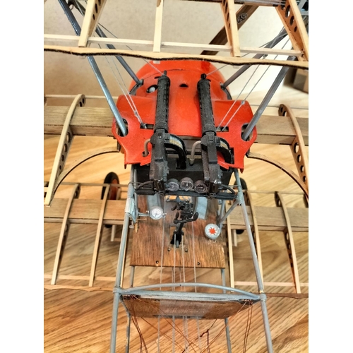 71 - Model Airways 1:16 Scale Replica Model of a Fokker DR 1 Triplane. 35cm High, 76cm x 90cm. Collection... 