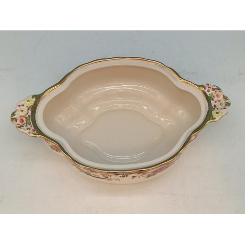 90 - Rare Mason's 'Blue Mandalay, Special Edition for Hodgsons' Lidded Tureen. 17cm High, 28cm x 17cm.