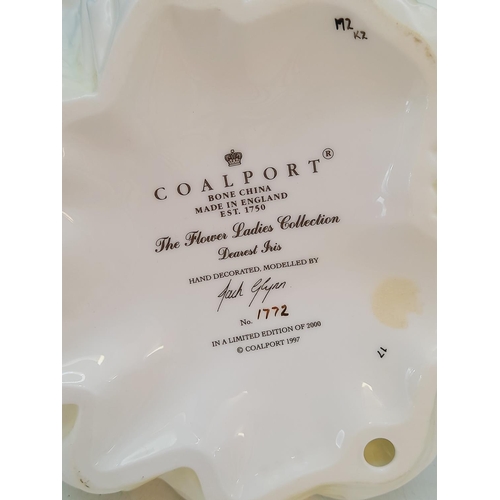 187 - Coalport Flower Ladies Collection 21cm Limited Edition 1772/2000 Figure 'Dearest Iris'.