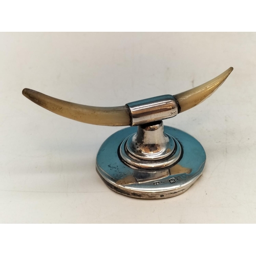 209 - Hallmarked Sterling Silver (Birmingham 1922) Pin Dish plus Hallmarked Silver (Chester 1918) and Moth... 