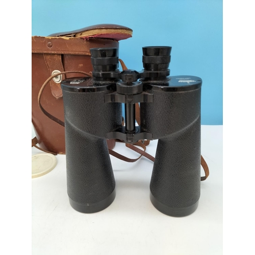 21 - Vintage Kowa Prominar 20 x 60 Field Binoculars. Cased.
