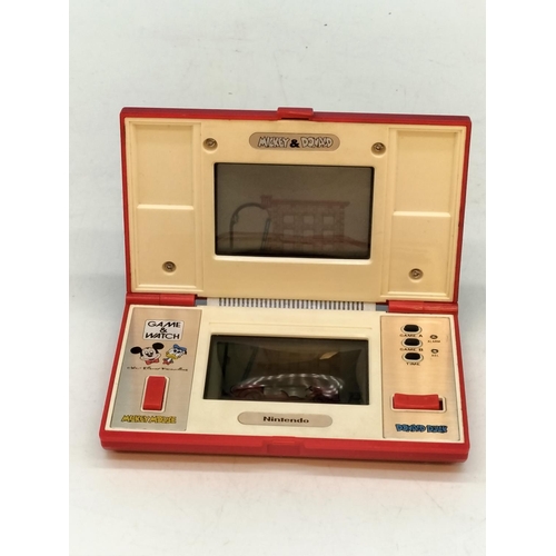 240 - Nintendo DX52 'Mickey & Donald' Hand Held Video Game Console c1982 W/O.