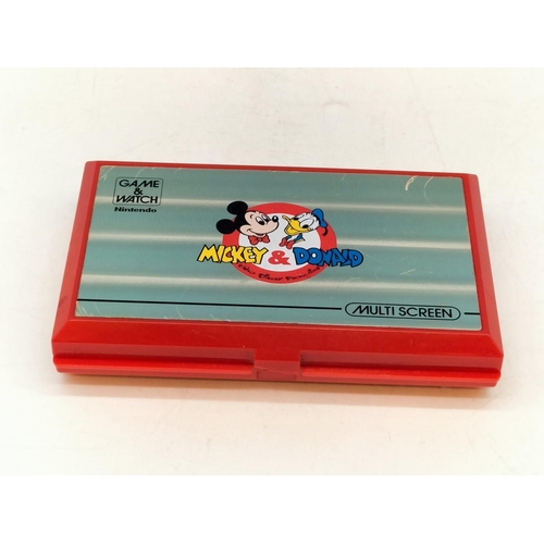240 - Nintendo DX52 'Mickey & Donald' Hand Held Video Game Console c1982 W/O.