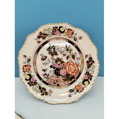 75A - Mason's Ironstone 'Mandarin' Design 28cm Dinner Plates (4).