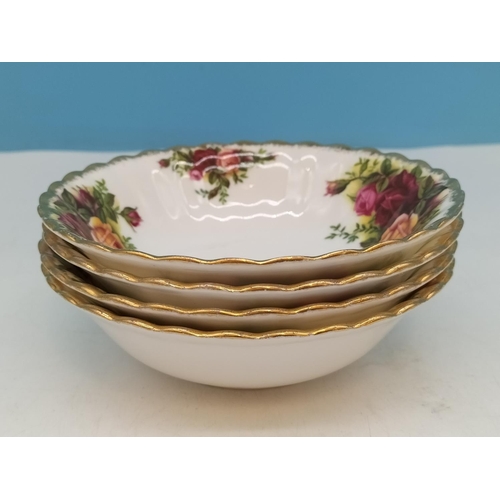80A - Royal Albert 'Old Country Roses' 14cm Bowls (4). 2nd Quality.