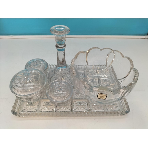 180A - Marquis by Waterford Items to include Boxed Trinket Tray and Set (A/F) and Scalloped 14.5cm diameter... 