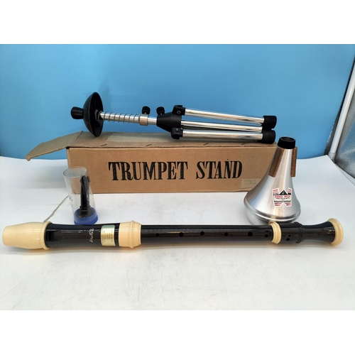 189 - Collection of Vintage Instruments to include Aulos Symphony Recorder, Tin Whistles (2), Swanee Flute... 