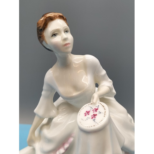19 - Royal Doulton 20cm Lady Figure 'Carol' HN 2961 and Coalport 'Ellie' Figure.