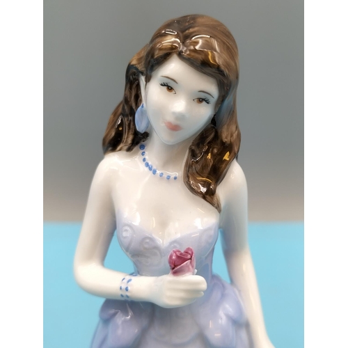 19 - Royal Doulton 20cm Lady Figure 'Carol' HN 2961 and Coalport 'Ellie' Figure.