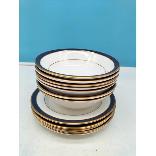 191 - Large Collection of Royal Grafton 'Warwick Blue' Pattern Dinnerware Pieces to include 26cm Dinner Pl... 