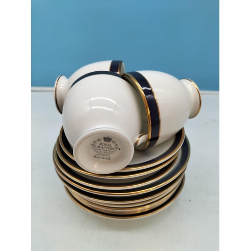 191 - Large Collection of Royal Grafton 'Warwick Blue' Pattern Dinnerware Pieces to include 26cm Dinner Pl... 