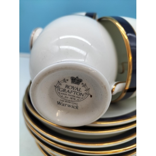 191 - Large Collection of Royal Grafton 'Warwick Blue' Pattern Dinnerware Pieces to include 26cm Dinner Pl... 