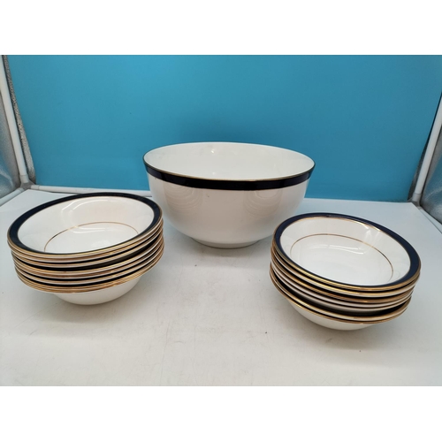 191 - Large Collection of Royal Grafton 'Warwick Blue' Pattern Dinnerware Pieces to include 26cm Dinner Pl... 