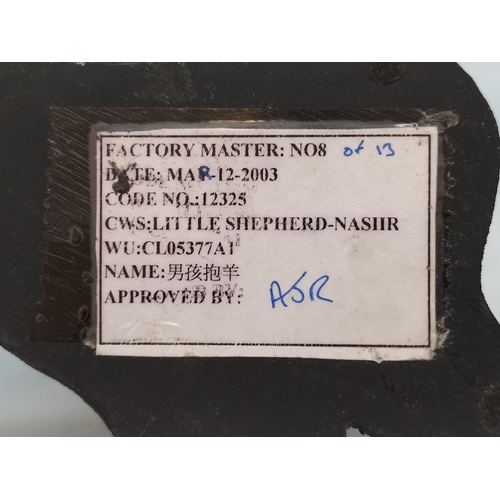 197 - 2003 Soul Journeys Maasai Figures (3) to include 12321 Marked Girl Holding 3 Calabashs to Base but N... 