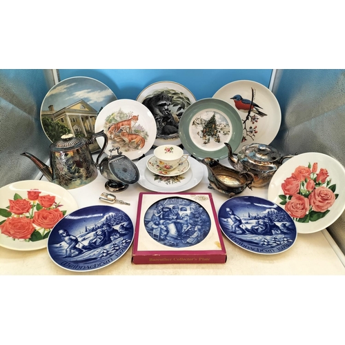 221 - Collection of Ceramics and Metal Ware to include Royal Doulton 'Gleneagles' Cabinet Cup and Saucer, ... 