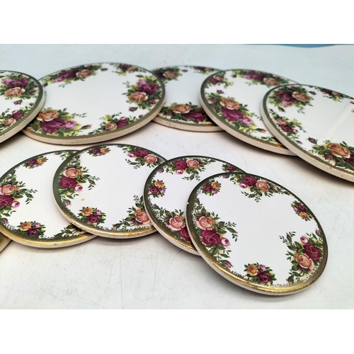 232 - Royal Albert 'Old Country Roses' 15cm Placemats (6) plus 8.5cm Coasters (5).