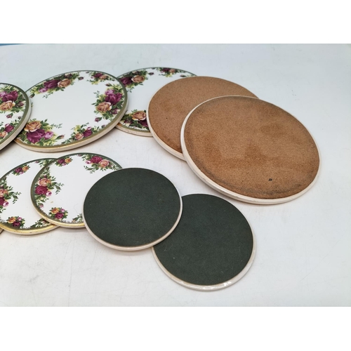 232 - Royal Albert 'Old Country Roses' 15cm Placemats (6) plus 8.5cm Coasters (5).