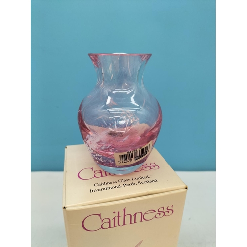 238 - Sowerby Mid Century Kingfisher Blue Glass Dish, Chance Brothers Handkerchief Vase (6cm High), Boxed ... 