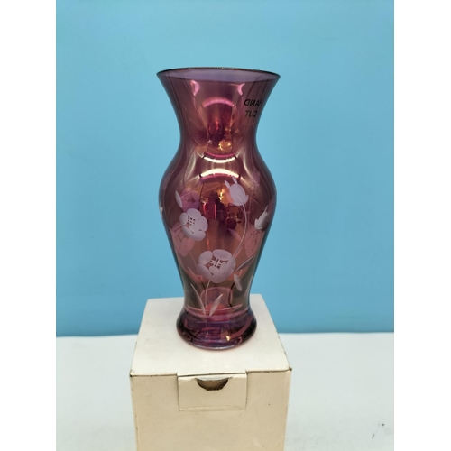 238 - Sowerby Mid Century Kingfisher Blue Glass Dish, Chance Brothers Handkerchief Vase (6cm High), Boxed ... 