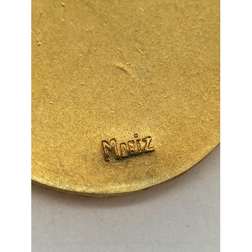 3 - 14ct Gold (Tested) St Christopher Pendant. 3.8 Grams.