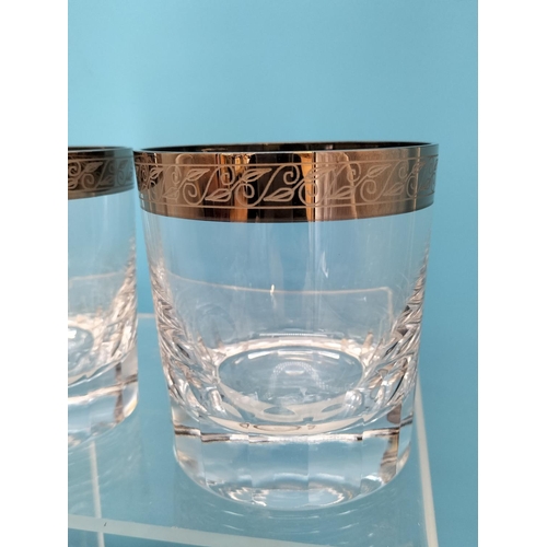 303 - Boxed Royal Brierley Cut Glass Bowl plus Boxed Set Containing 2 Wine Glasses and 2 Tumblers.
