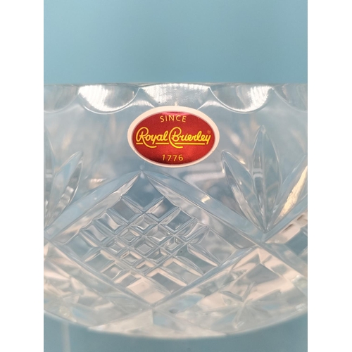 303 - Boxed Royal Brierley Cut Glass Bowl plus Boxed Set Containing 2 Wine Glasses and 2 Tumblers.