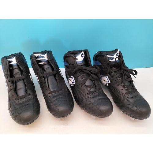 304 - 2 Pairs of Lotto Rugby Boots. Sizes 7 and 7.5. Little or No Use.