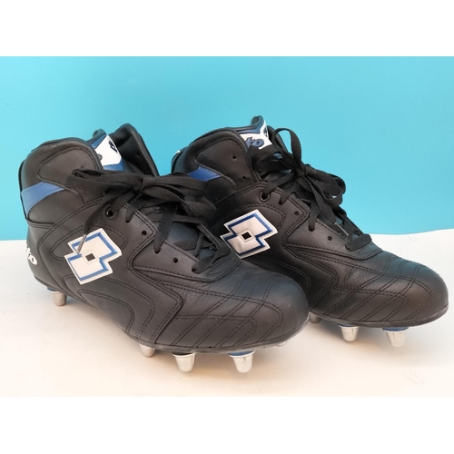 304 - 2 Pairs of Lotto Rugby Boots. Sizes 7 and 7.5. Little or No Use.